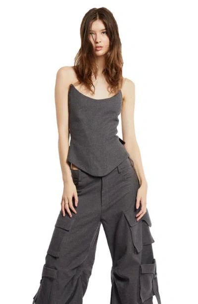 Mother Of All Nemesis Corset In Gray