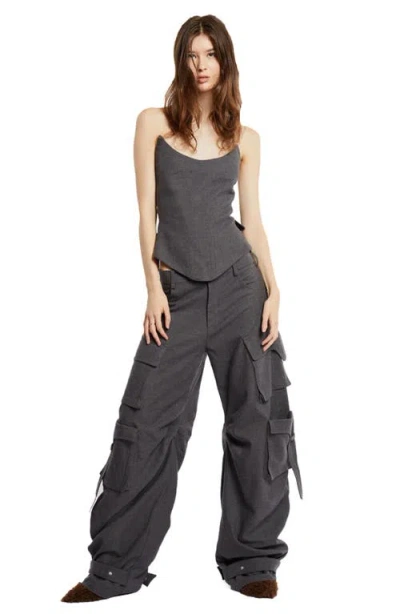 Mother Of All Nemesis Corset In Gray