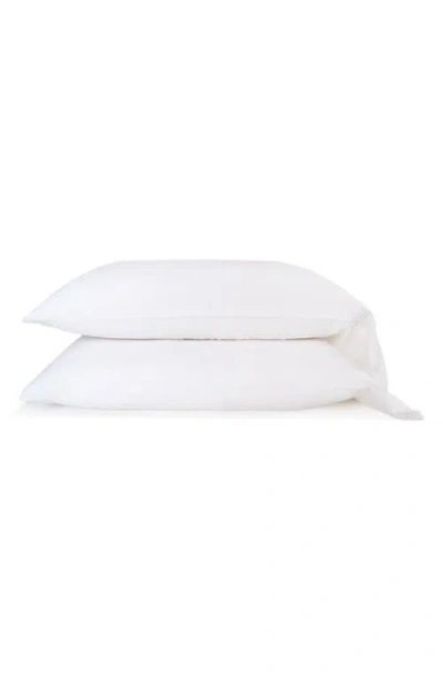 Pom Pom At Home Remi Set Of 2 Frayed Pillowcases In White