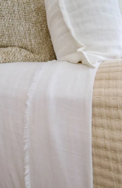 Pom Pom At Home Remi Set Of 2 Frayed Pillowcases In White