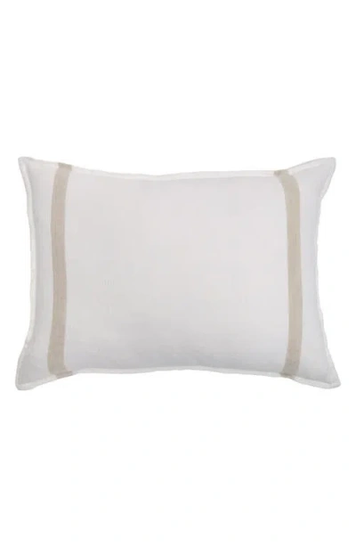 Pom Pom At Home Rory Linen Big Accent Pillow In White