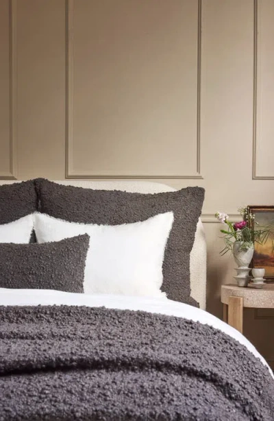 Pom Pom At Home Murphy Oversize Bouclé Throw Blanket In Green