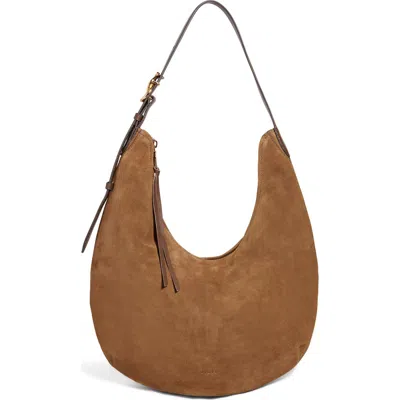 Aimee Kestenberg Large Unity Suede Hobo Bag In Brown