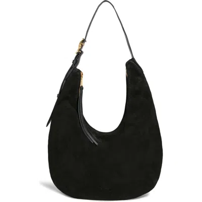 Aimee Kestenberg Large Unity Suede Hobo Bag In Black