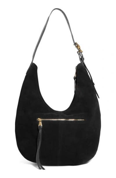 Aimee Kestenberg Large Unity Suede Hobo Bag In Black