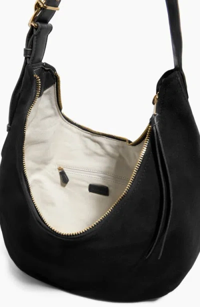 Aimee Kestenberg Large Unity Suede Hobo Bag In Black