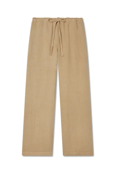 Vir Vita Delphine Linen Pant In Brown