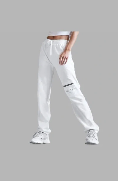 Blvck Whte Zip Pocket Sweatpants In Multi