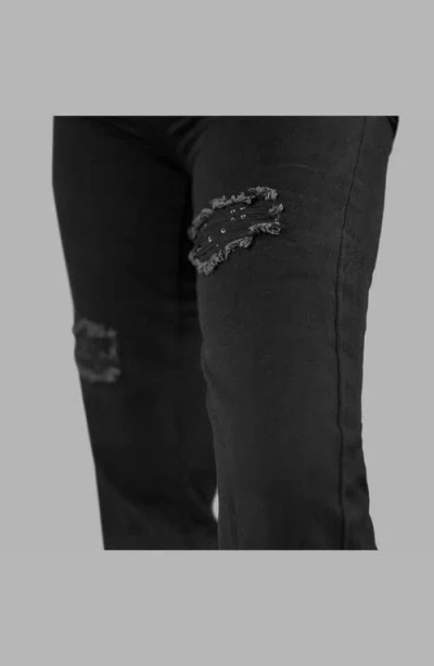 Blvck Monogram Jeans In Black
