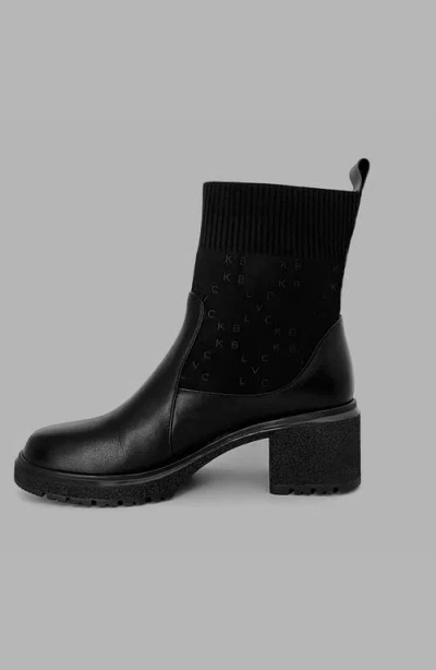 Blvck Monogram Ankle Boots In Black