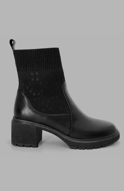 Blvck Monogram Ankle Boots In Black