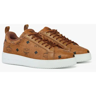Mcm Neo Terrain Lo Sneakers In Visetos In Brown