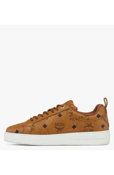 Mcm Neo Terrain Lo Sneakers In Visetos In Brown