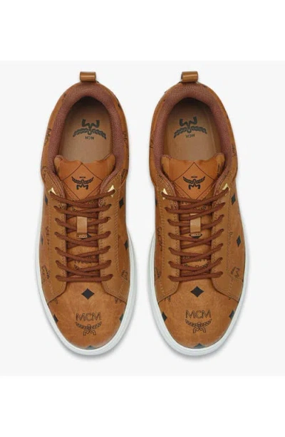 Mcm Neo Terrain Lo Sneakers In Visetos In Brown