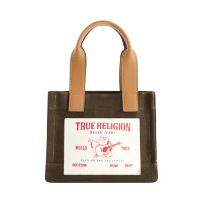 True Religion Mini Tote In Brown
