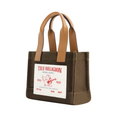True Religion Mini Tote In Brown