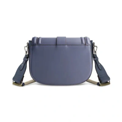 True Religion Saddle Bag With Gold Hardware In Blue