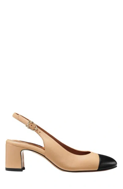 Margaux The Cap-toe Cluny Slingback Pumps In Neutral