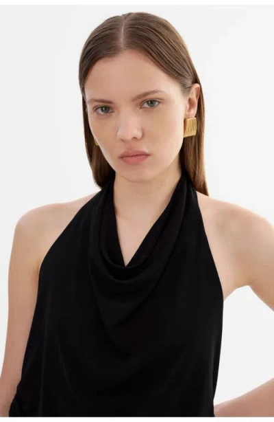 Lamarque Enza | Knit Halter Top In Black