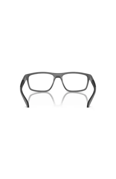 Arnette 56mm Rectangle Optical Glasses In Gray
