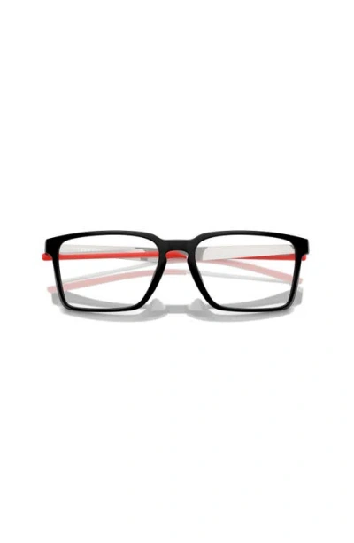 Scuderia Ferrari 56mm Rectangle Optical Glasses In Black