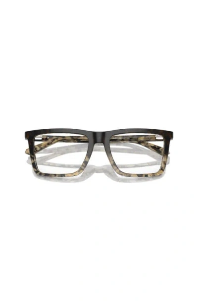Michael Kors 55mm Rectangle Optical Glasses In Multi