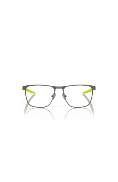 Oakley 49mm Rectangle Optical Glasses In Gray