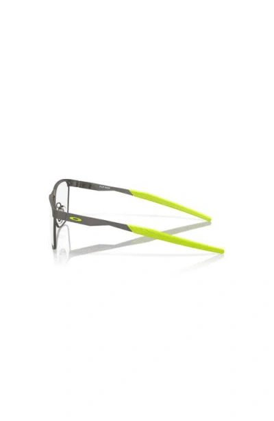 Oakley 49mm Rectangle Optical Glasses In Gray