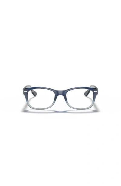 Ray Ban Ray-ban 48mm Square Optical Glasses In Blue