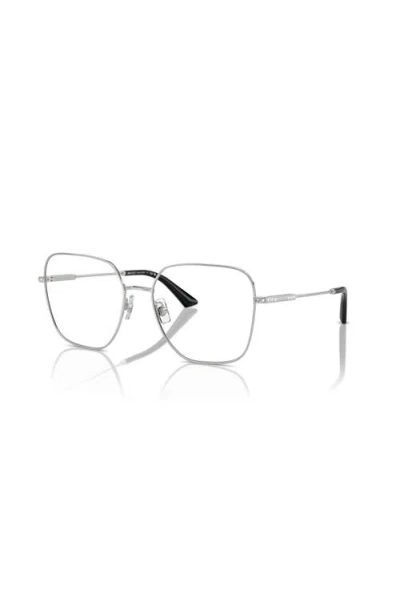 Jimmy Choo 55mm Square Optical Glasses In Metallic