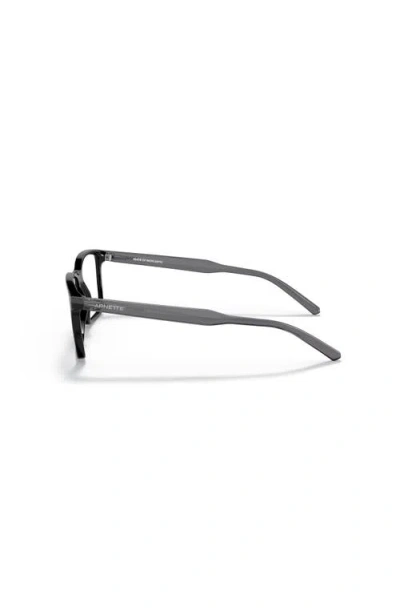 Arnette 52mm Rectangle Optical Glasses In Black
