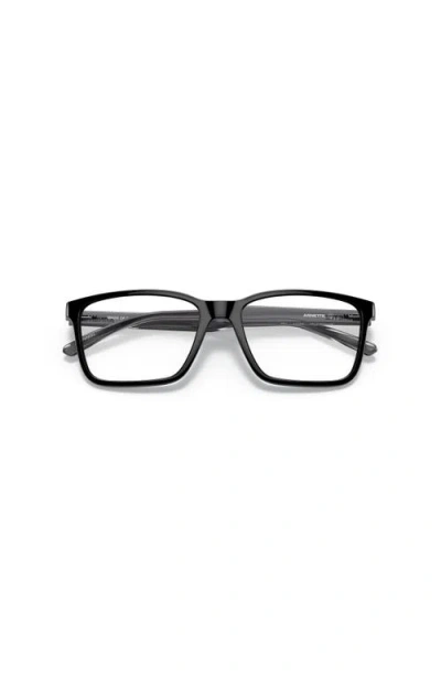 Arnette 52mm Rectangle Optical Glasses In Black