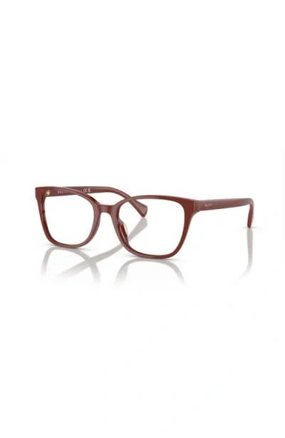 Ralph 53mm Rectangle Optical Glasses In Brown