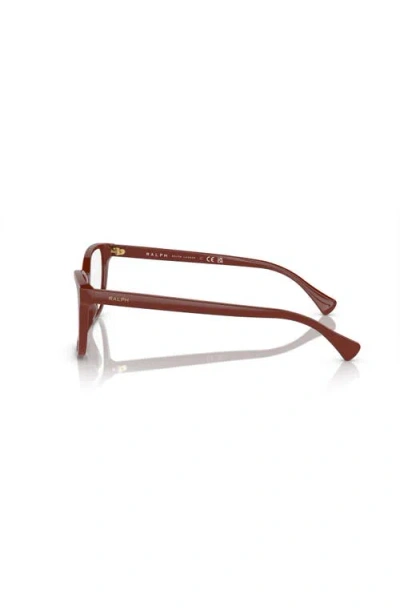Ralph 53mm Rectangle Optical Glasses In Brown