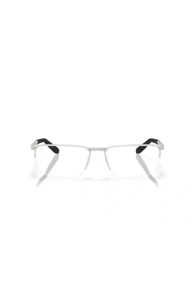 Costa 57mm Rectangle Optical Glasses In Silver