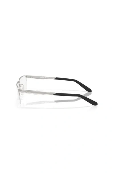 Costa 57mm Rectangle Optical Glasses In Silver