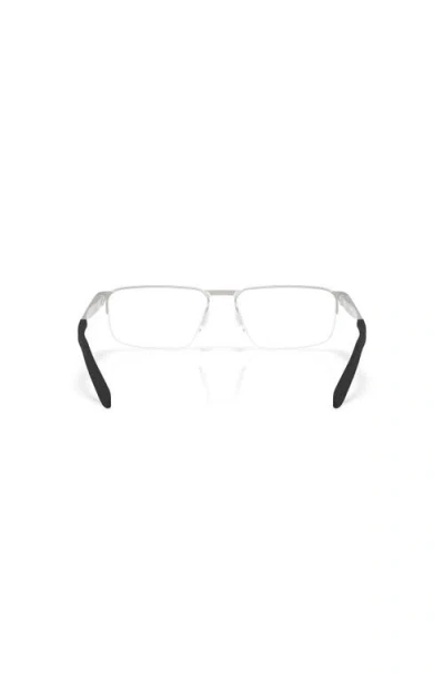 Costa 57mm Rectangle Optical Glasses In Silver