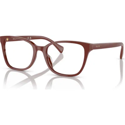 Ralph 53mm Rectangle Optical Glasses In Pink