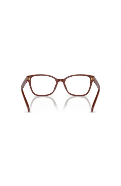 Ralph 53mm Rectangle Optical Glasses In Pink