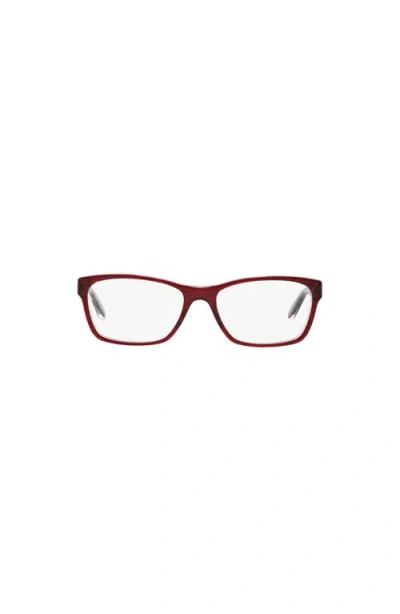 Ralph 51mm Square Optical Glasses In Red