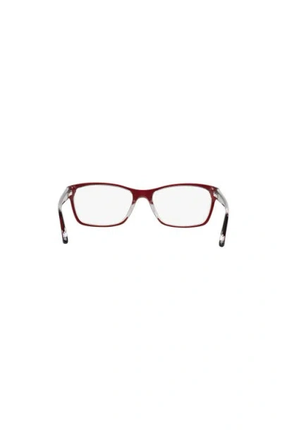 Ralph 51mm Square Optical Glasses In Red