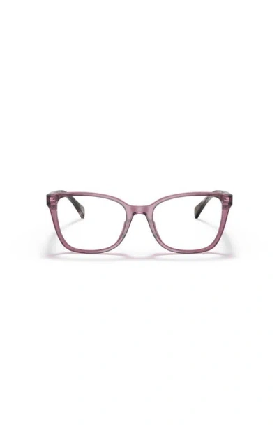 Ralph 53mm Rectangle Optical Glasses In Pink