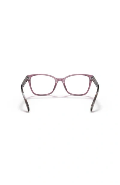 Ralph 53mm Rectangle Optical Glasses In Pink