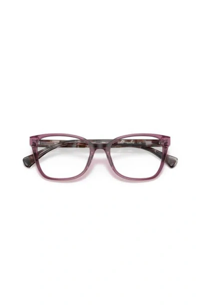 Ralph 53mm Rectangle Optical Glasses In Pink