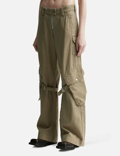 Acne Studios Potinal Cargo Trousers In Nude