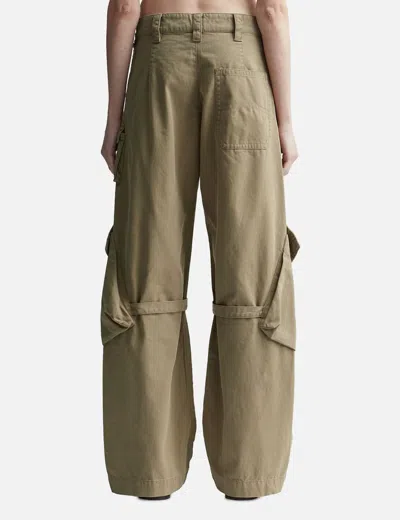 Acne Studios Potinal Cargo Trousers In Nude