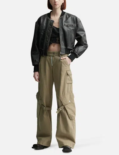 Acne Studios Potinal Cargo Trousers In Nude