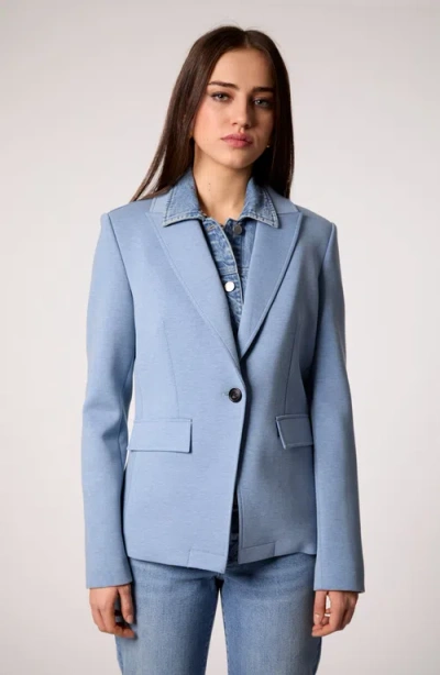 Blue Revival Helen Blazer With Removeable Denim Insert In Blue