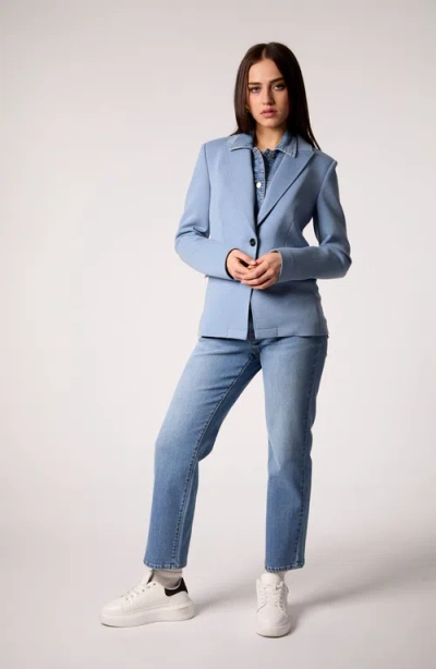Blue Revival Helen Blazer With Removeable Denim Insert In Blue