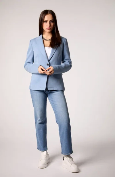 Blue Revival Helen Blazer With Removeable Denim Insert In Blue